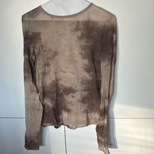 Enza Costa Tye dye mesh top